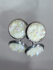 Medium White Druzy